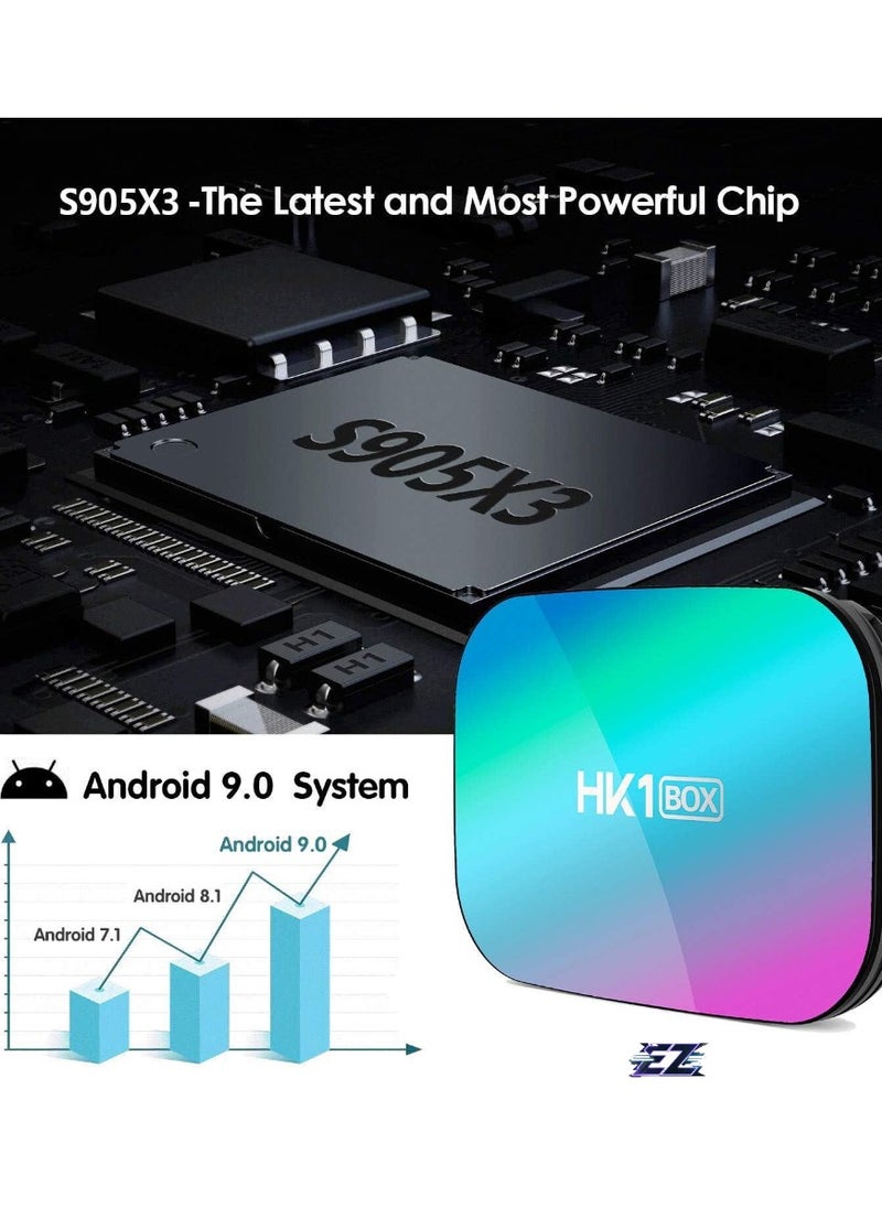 Generic HK1 Box Android TV Box with 4GB RAM, 32GB ROM | S905X3 Quad-Core Processor for Ultra-Fast Performance | 4K UHD Streaming Media Player | Android OS Smart TV Box | WiFi with AirPlay, DLNA, Miracast Wireless Screen Sharing | USB, TF Card & HDMI Ports for Expanded Connectivity  - Image 2