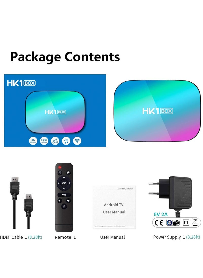 Generic HK1 Box Android TV Box with 4GB RAM, 32GB ROM | S905X3 Quad-Core Processor for Ultra-Fast Performance | 4K UHD Streaming Media Player | Android OS Smart TV Box | WiFi with AirPlay, DLNA, Miracast Wireless Screen Sharing | USB, TF Card & HDMI Ports for Expanded Connectivity  - Image 5