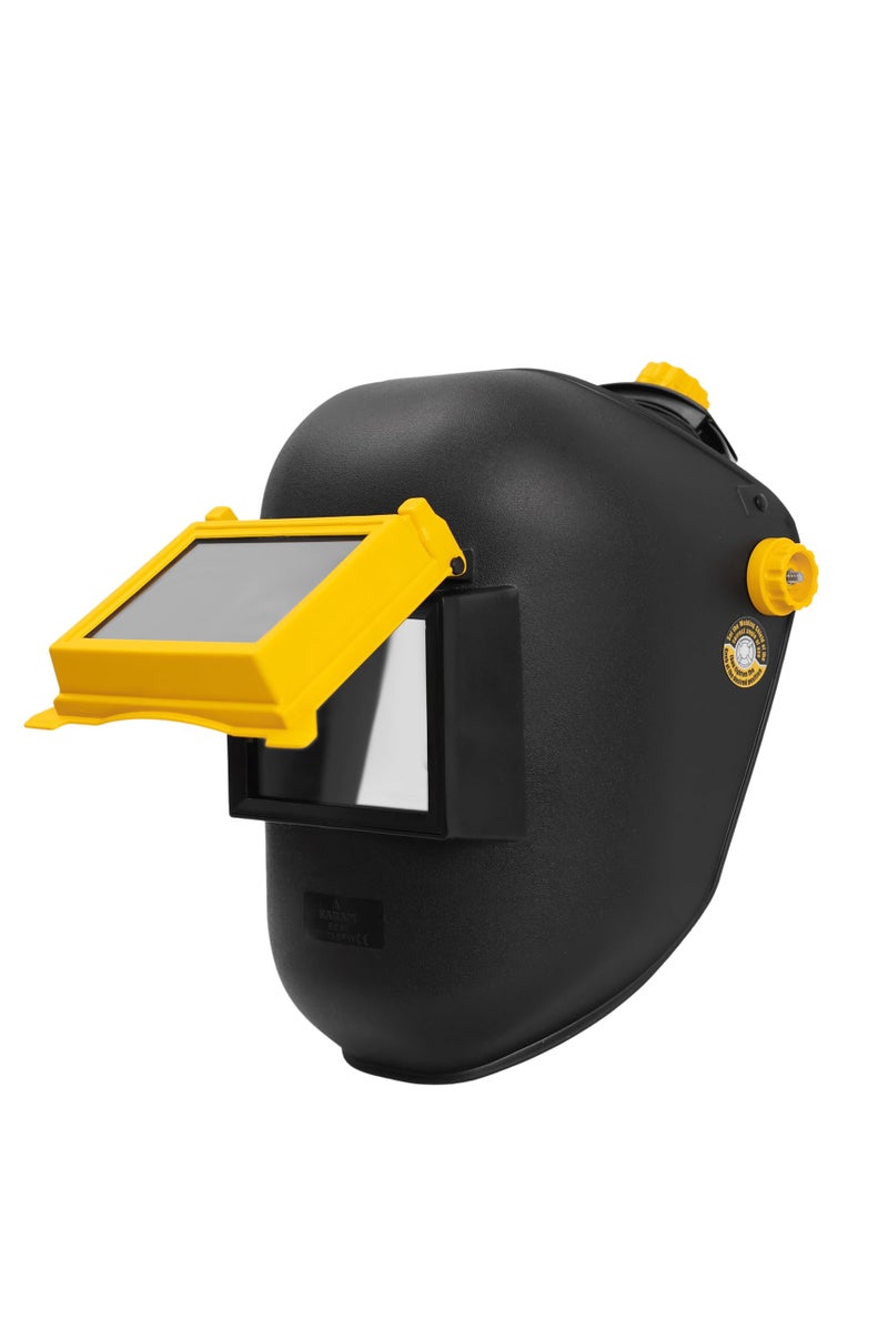 KARAM Safety Welding Helmet, Flip-Up Front Window with Headband & Anti Sweat Comfort Pad | Welding Helmet for Arc Welding | ES61 - Image 1