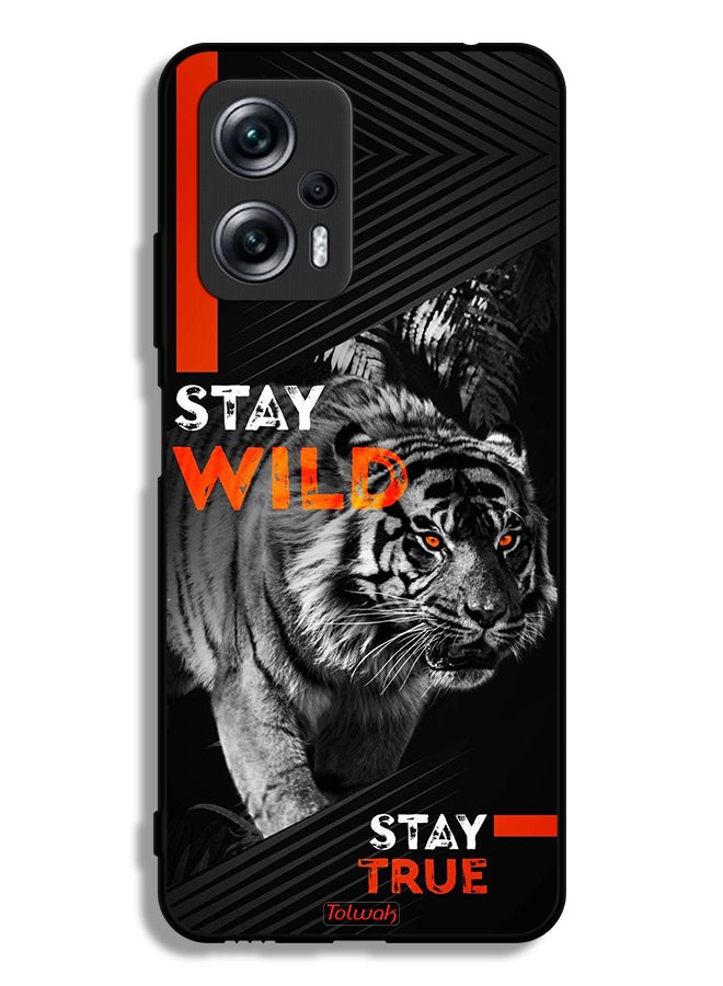 Tolwak Xiaomi Redmi Note 11T Pro Plus 5G Protective Case Cover Stay Wild Stay True - Image 2