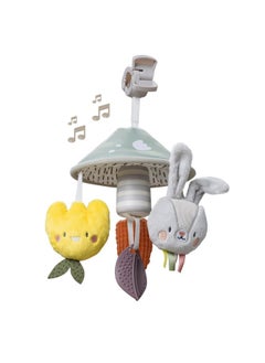 Taf Toys Pram Mobile - Colorful and Interactive Baby Stroller Mobile with Chime Bells, Teether and Hanging Dolls - Lightweight, Easy Attach, Developmental Toy for Baby's Senses and Motor Skills