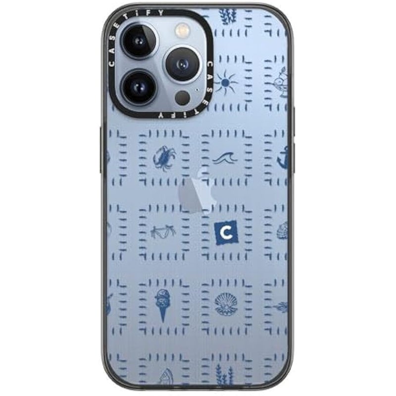 Casetify iPhone 13 Pro Compact Case 【2 x Military Grade Drop Test/4ft Drop Protection】 - Boho Summer - Black - Image 2