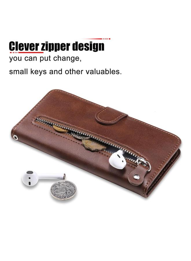 S-TOP Case For Samsung Galaxy F06 5G / M06 5G Fashion Calf Texture Zipper Leather Phone Case - Image 5