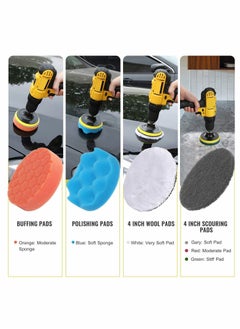 Drill Brush Attachment Set for Cleaning, Power Scrubber Pad Sponge Kit with Extend Bathroom Car Grout Carpet Floor Tub Shower Tile Corners and Kitchen - pzsku/Z54334DED5C2B9D1FF011Z/45/_/1681891298/e5229f9f-f660-4bfd-b3b8-ccd11a7b788c