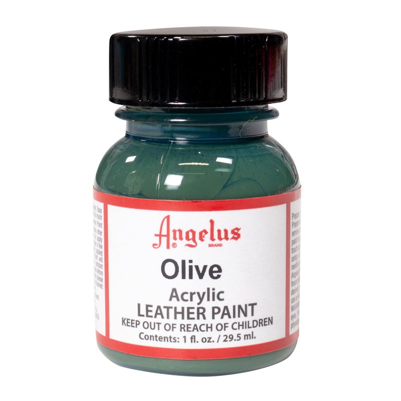 Angelus Acrylic Leather Paint 1 Fl Oz Pack of 1 Olive - Image 2