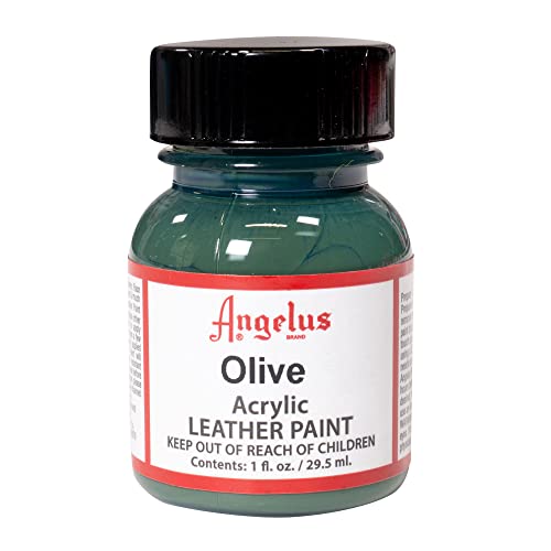 Angelus Acrylic Leather Paint 1 Fl Oz Pack of 1 Olive - Image 1