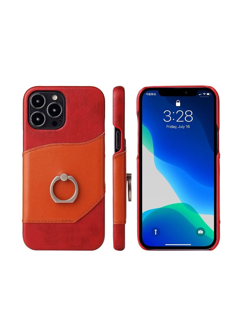 Suteni Leather Protective Back Cover Case Phone Case for iPhone