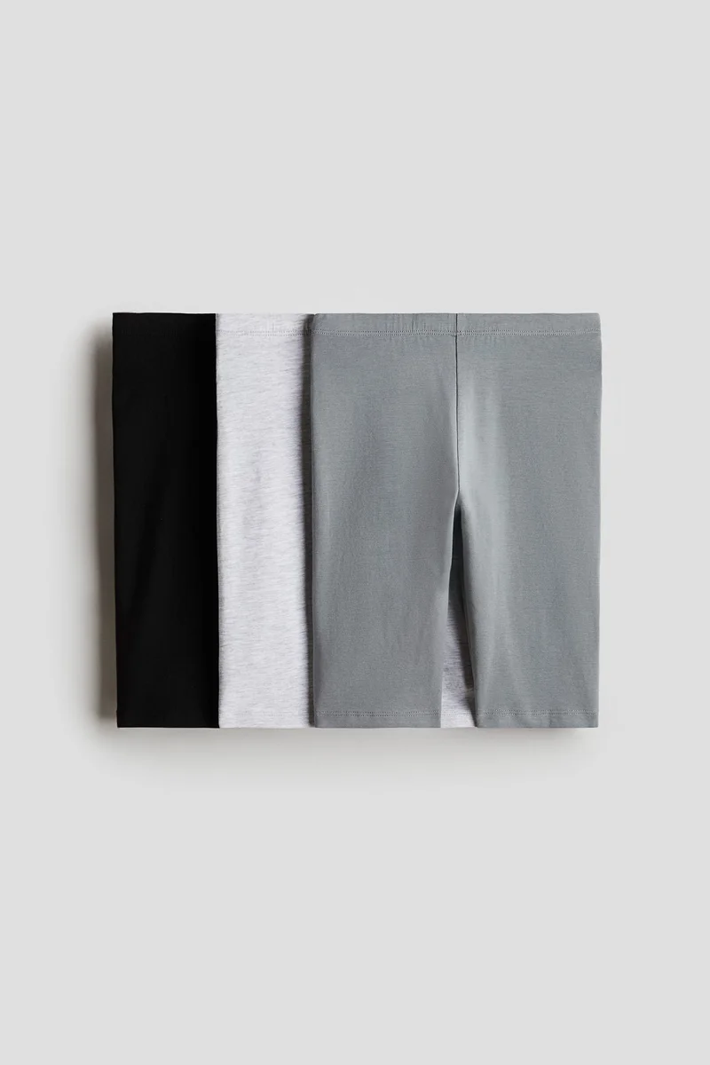 H&M 3-pack jersey cycling shorts