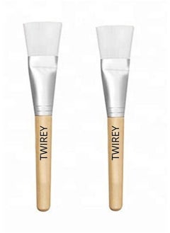 TWIREY Face Mask Pack Brush With Soft Bristle Face Mask And Bleach Apply Brush For Women (Pack Of 1) Multicolor  - Image 2