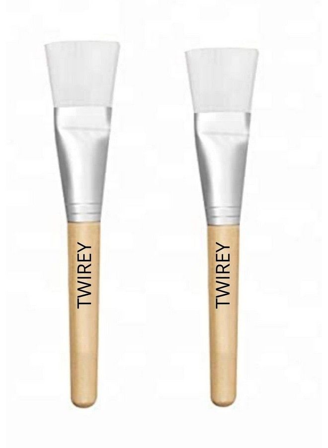TWIREY Face Mask Pack Brush With Soft Bristle Face Mask And Bleach Apply Brush For Women (Pack Of 1) Multicolor - Image 2