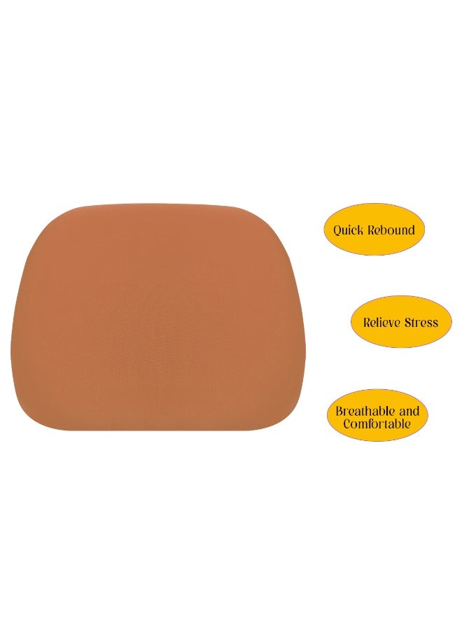 SPIDER Memory Foam Car Headrest Pillow Brown – Ergonomic Neck Support Cushion for Drivers & Passengers, Universal Fit with Adjustable Strap, Relieves Neck Pain & Stress, Breathable Fabric for Home/Office/Travel MPC-001 - Image 4