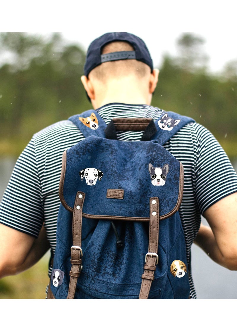 Embroidered Iron on Patches, 6 Pcs Pet Dog Cute Sew On Applique Patches for Clothing, Patch for Clothing Sew On Set, Iron on Patches for Jeans Clothing Hats Bags Arts Crafts - Image 3