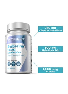 MYOXCIENCE MYOXCIENCE Berberine Fasting Accelerator: Berberine HCL with ALA (Alpha Lipoic Acid) and Biotin, Capsule  - Image 4