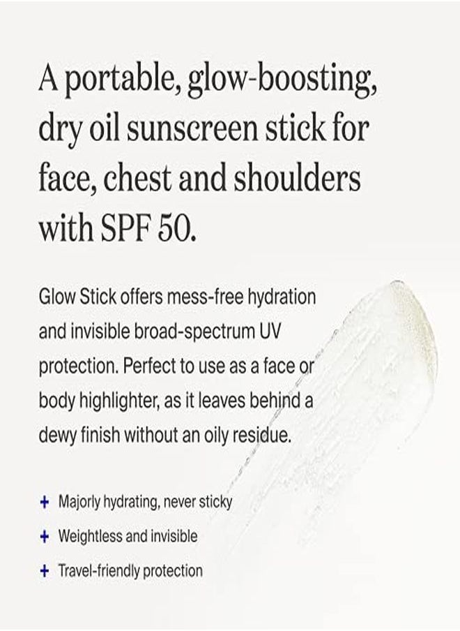 Supergoop! Glow Stick 070 Oz Spf 50 Pa++++ Dry Oil Sunscreen Stick For Face & Body Brightens & Hydrates For A Healthy Glow Messfree Travelfriendly Spf  - Image 2
