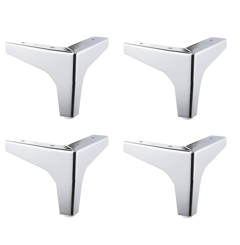 SNOB SNOB Premium Hardware 4Inch Sofa Furniture Matte Finish Stainless Steel Heavy Model Y Design Sofa Leg 4 Pcs 4 Inch  - Image 1