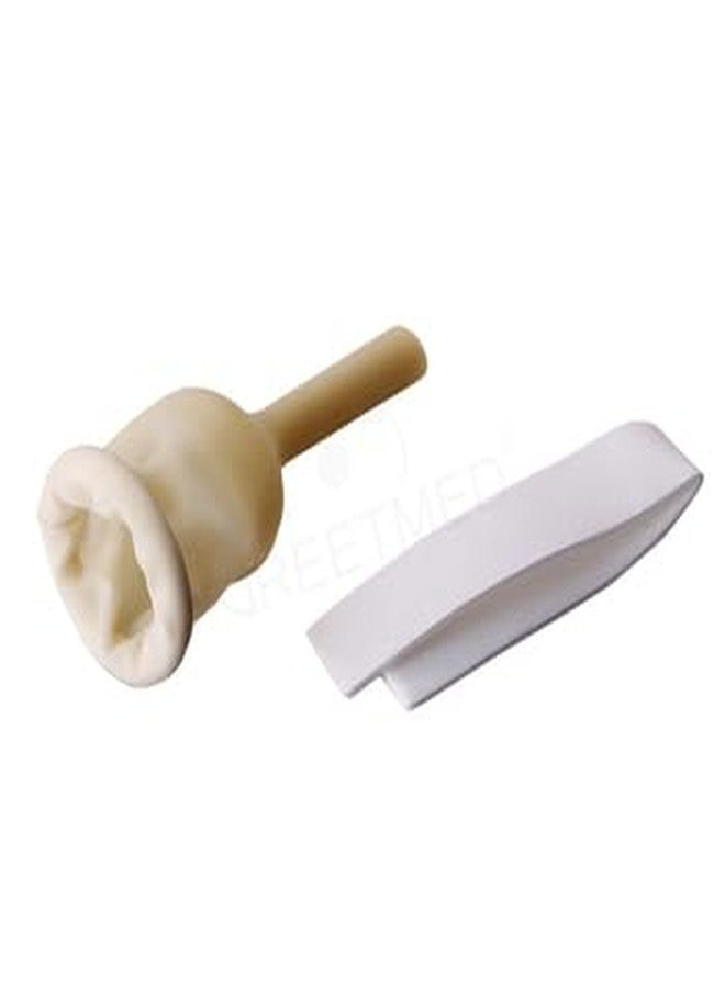 Alpha Basics 7 Male External Urinal Catcher 35mm (Ext-Large Size) with 1 Urine Leg Bag (7+1 Kit), Beige - Image 3