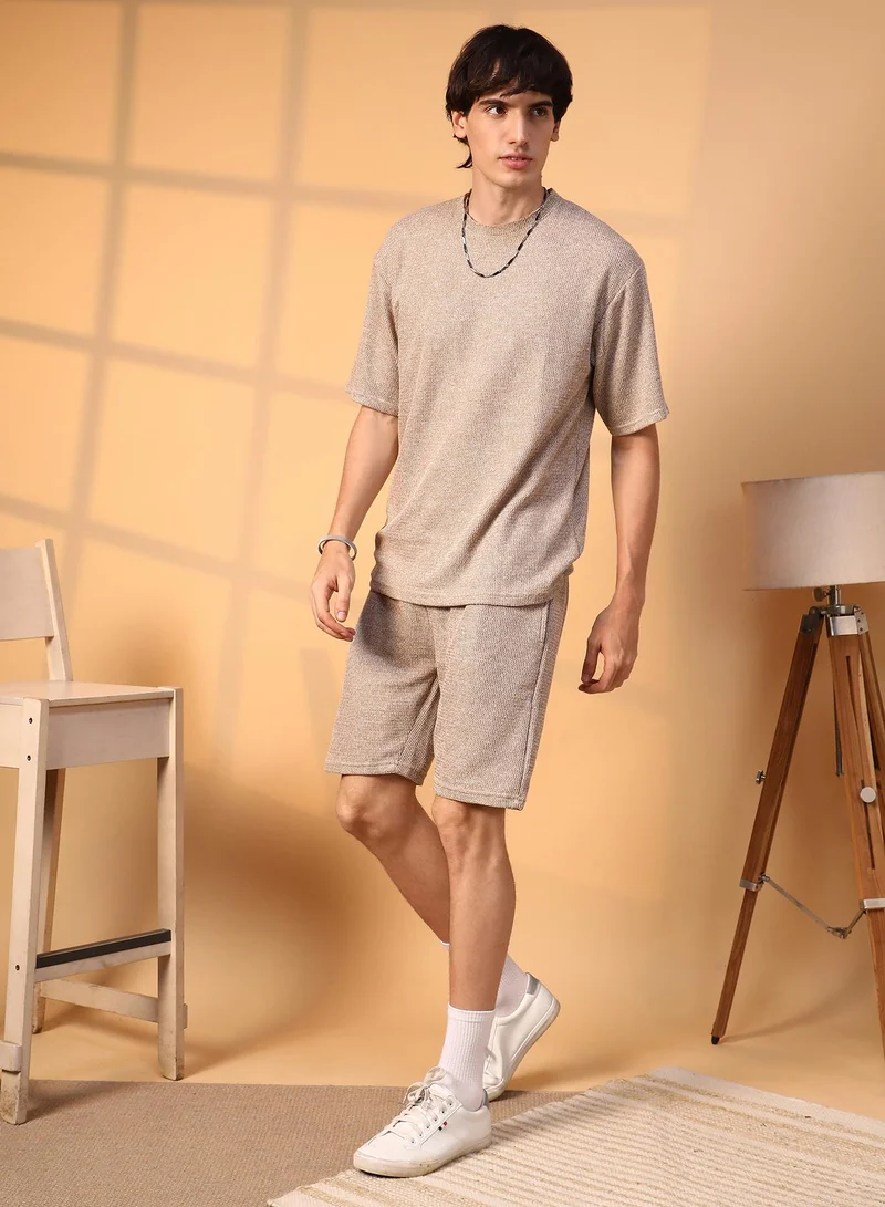 Campus Sutra Knitted Co-Ord Set