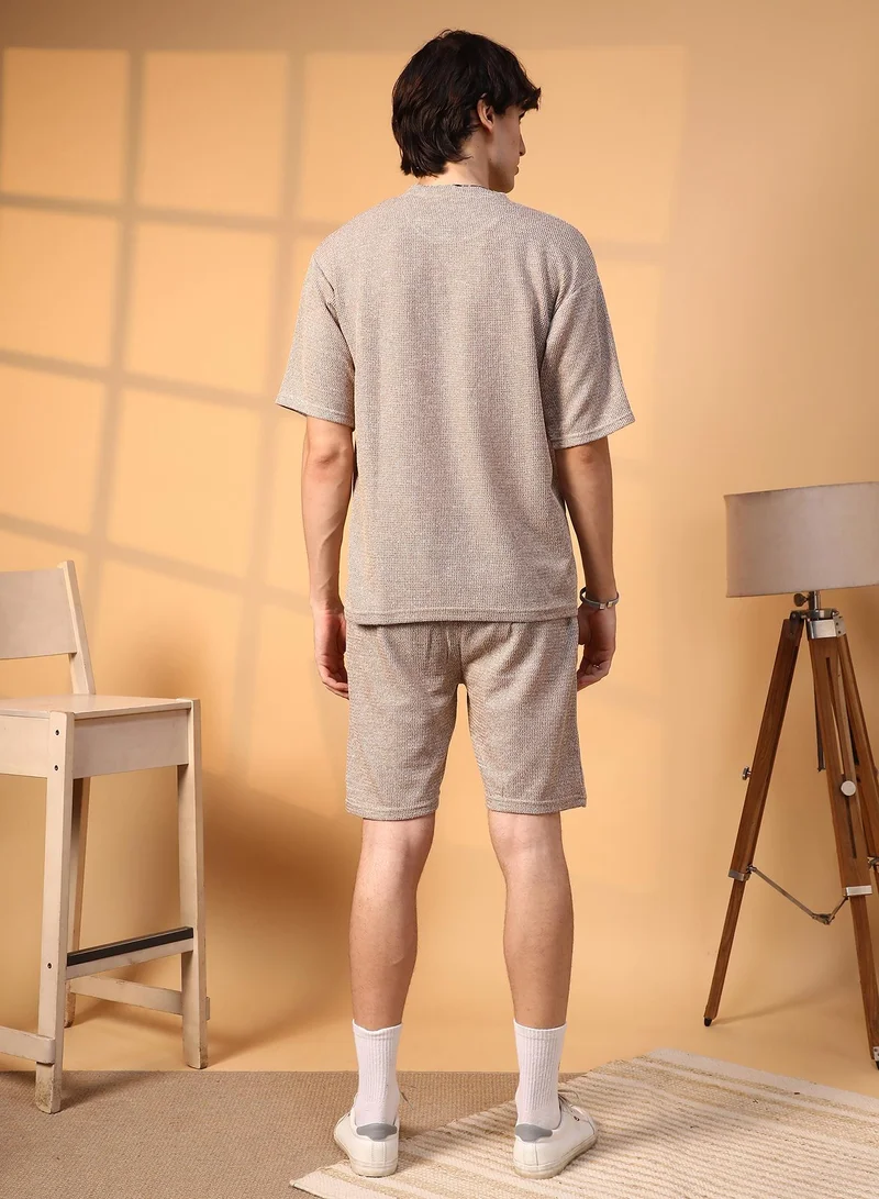 Campus Sutra Knitted Co-Ord Set