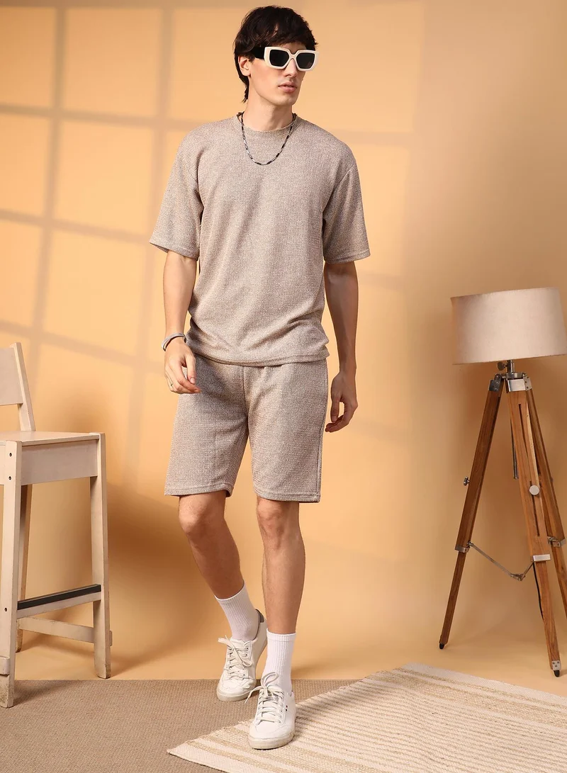 Campus Sutra Knitted Co-Ord Set