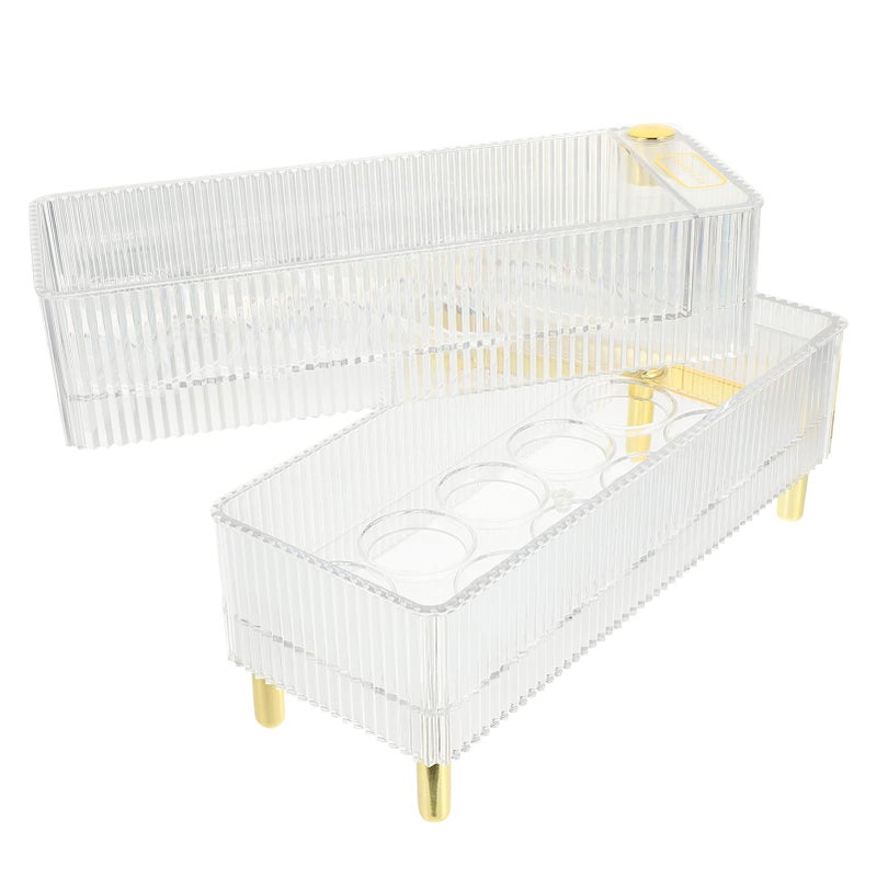 Transparent Egg Storage Container Collision Design Refrigerator Organizer 26 5X16X10CM - Image 2