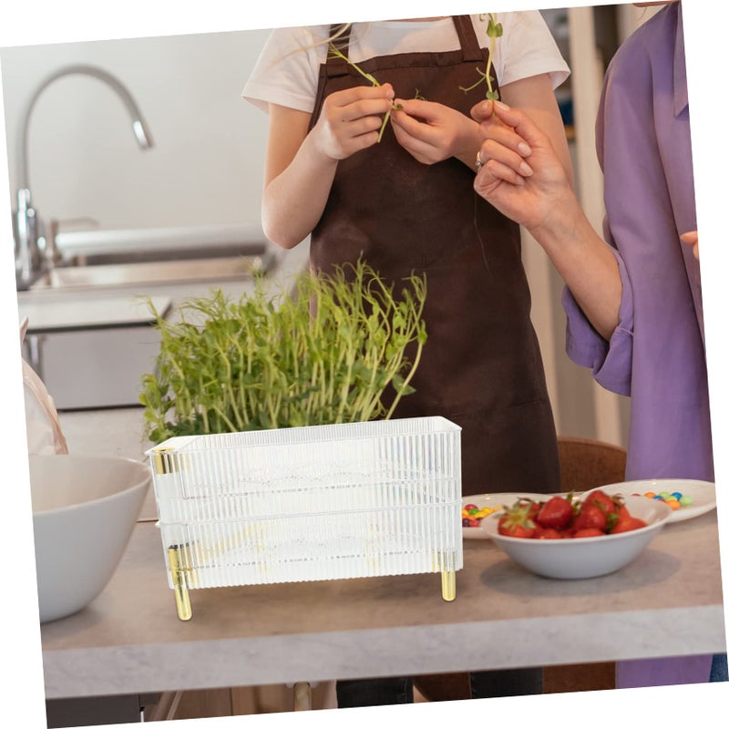 Transparent Egg Storage Container Collision Design Refrigerator Organizer 26 5X16X10CM - Image 3