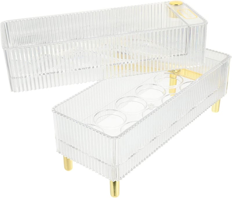 Transparent Egg Storage Container Collision Design Refrigerator Organizer 26 5X16X10CM - Image 1