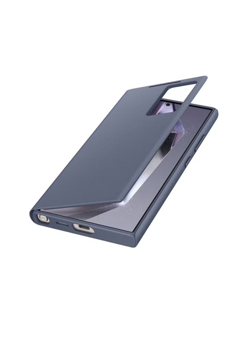 S24 Ultra Smart View Wallet Case Dark Violet - Image 5