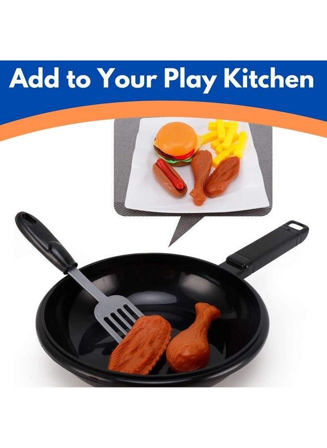 Liberty imports - Play Food Kids Toy Set With Frying Pan And Spatula 25Piece Kitchen Cooking Pretend Play Toy Grill Set For Toddlers Kids - Image 1