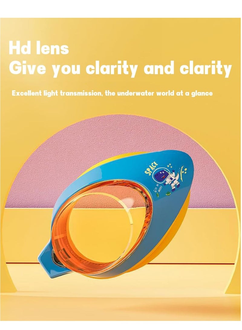 GUDOO Kids Swim Cap for Long Short Hair Unisex Silicone Swimming Cap for Age 2-14 with Goggles Bathing Swim Caps for Children Boys Girls - Image 4