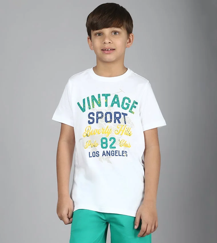 Vintage Distressed Short Sleeves T-Shirt