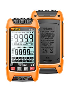 ANENG SZ02 Smart Digital Multimeter Auto Range 9999 Counts NCV Universal Meter Handheld Multifunctional Tester Voltmeter Ammeter Orange  - Image 3