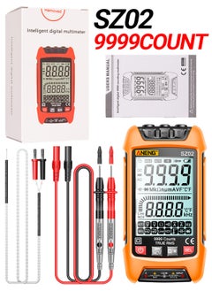 ANENG SZ02 Smart Digital Multimeter Auto Range 9999 Counts NCV Universal Meter Handheld Multifunctional Tester Voltmeter Ammeter Orange  - Image 2