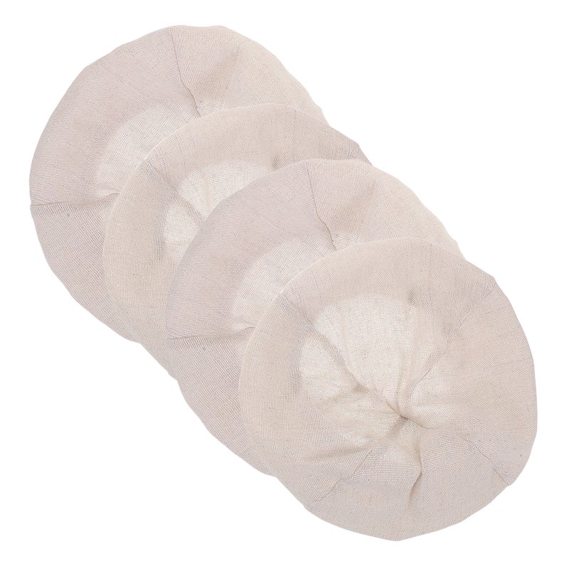 4pcs Round Sourdough Proofing Covers: Bread Proofing Basket Cloth Liners - Reusable Linen Fabric For Home Bread Fermentation - Image 1