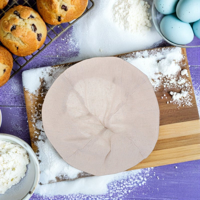 4pcs Round Sourdough Proofing Covers: Bread Proofing Basket Cloth Liners - Reusable Linen Fabric For Home Bread Fermentation - Image 4