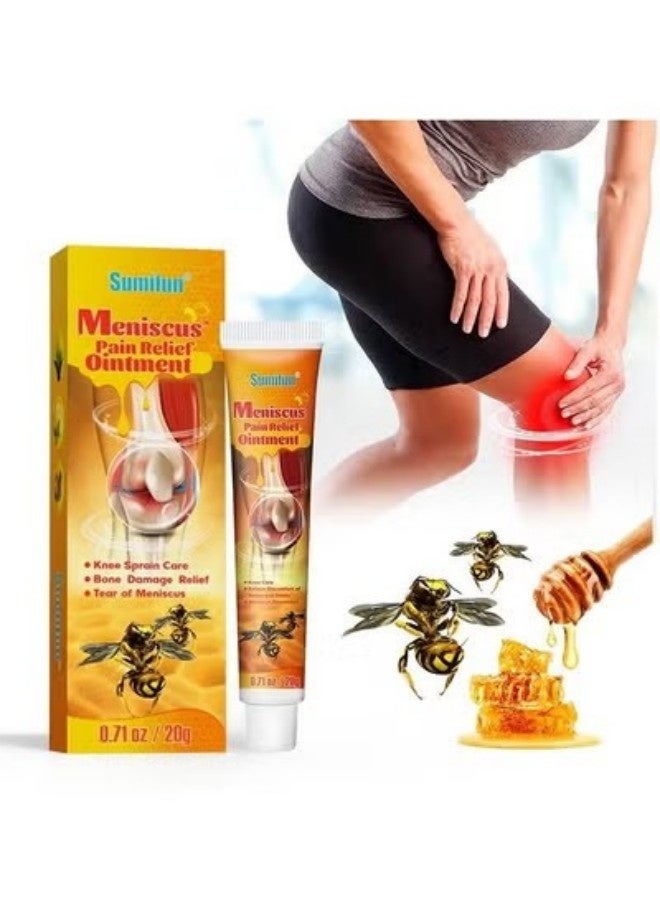 Sumifun Meniscus Pain Relief Ointment, New Knee Joint Pain Relief Ointment , Hand and Foot Tenosynovitis Gel, Muscle and Joint Pain Fast Relief Ointment, Repairing Damaged Tendons, Relieving Tension and Pain - Image 1