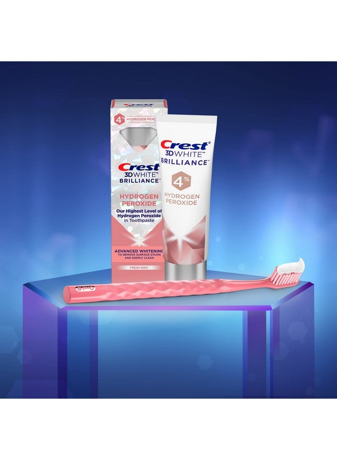 Crest Rest 3D White Brilliance Hydrogen Peroxide Toothpaste With Fluoride 3 Ounce (Pack Of 3) - Image 3