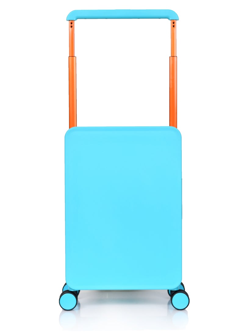 مورانو حقيبة سفر متينة للجنسين من Morano خفيفة الوزن، حقيبة باربع بعجلات دوارة مع قفل مدمج من TSA (أزرق مائي Carry-On 20-Inch) مقاسات  طول 35 سم*عرض 21سم*إرتفاع 49سم - Image 2