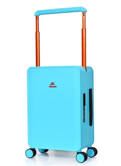 MORANO Lightweight modern Morano travel bag made of hard polycarbonate material Aqua Size: 35 cm x 21 cm x 49 cm  - Image 1