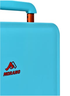 MORANO Lightweight modern Morano travel bag made of hard polycarbonate material Aqua Size: 35 cm x 21 cm x 49 cm  - Image 3