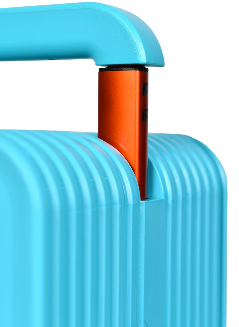 مورانو حقيبة سفر متينة للجنسين من Morano خفيفة الوزن، حقيبة باربع بعجلات دوارة مع قفل مدمج من TSA (أزرق مائي Carry-On 20-Inch) مقاسات  طول 35 سم*عرض 21سم*إرتفاع 49سم - Image 4