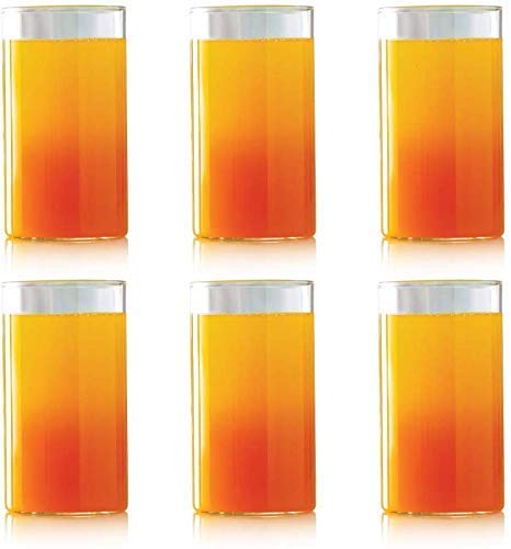 SHOPOBOX Plastic Unbreakable Glass Set 300 ml Set of 6 Transparent - Image 5