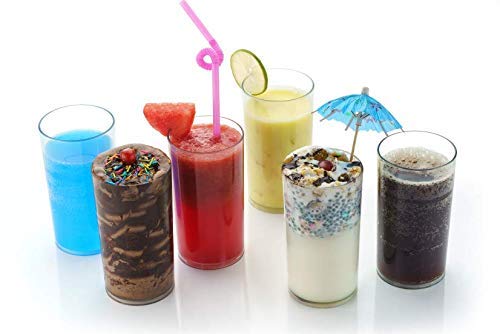 SHOPOBOX Plastic Unbreakable Glass Set 300 ml Set of 6 Transparent - Image 3