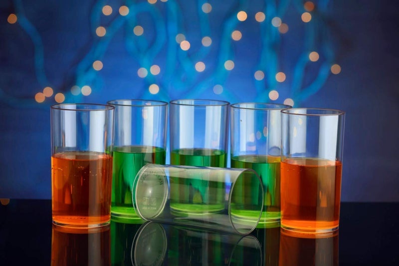 SHOPOBOX Plastic Unbreakable Glass Set 300 ml Set of 6 Transparent - Image 2