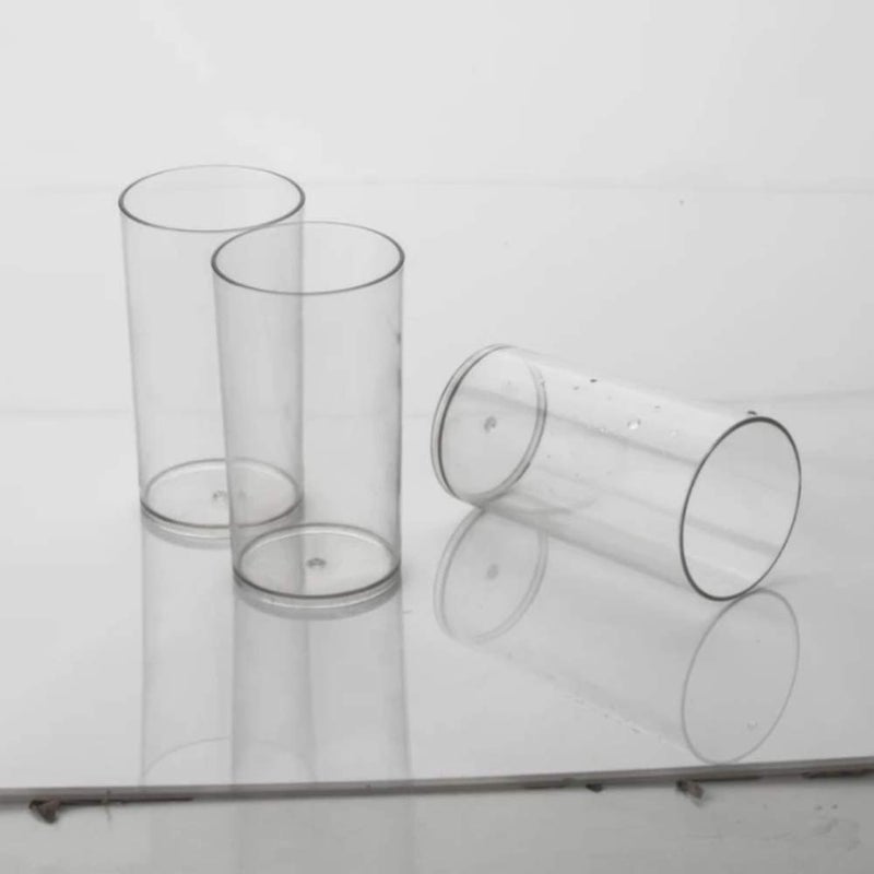 SHOPOBOX Plastic Unbreakable Glass Set 300 ml Set of 6 Transparent - Image 4