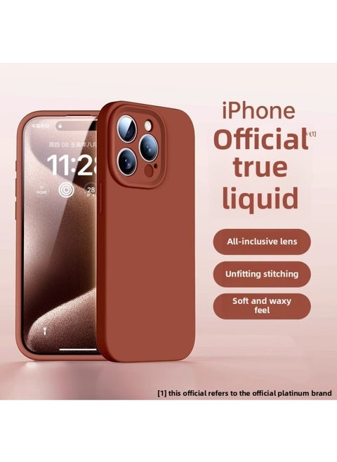 Premium Phone Case For Apple Liquid Silicone All-inclusive Lens Simple Protective Case Multiple Models Available
