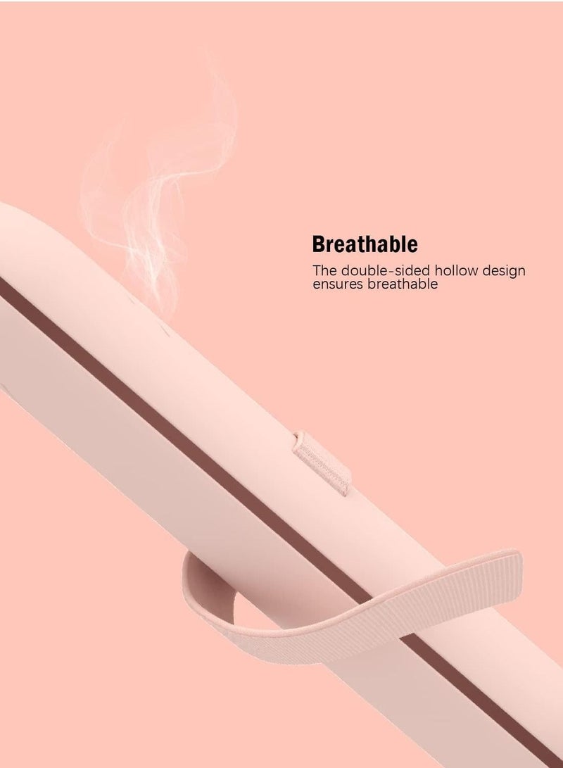 Travel Makeup Brush Holder, Silicone Makeup Brush Organizer Bag Pink - Image 3