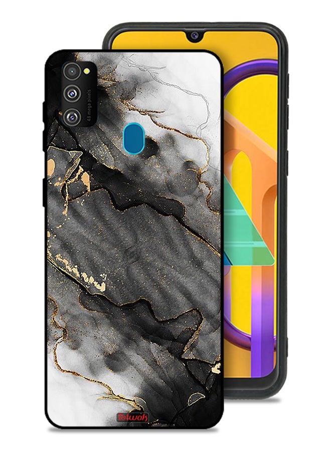 Tolwak Samsung Galaxy M30s Protective Case Cover Glitter Marble - Image 1