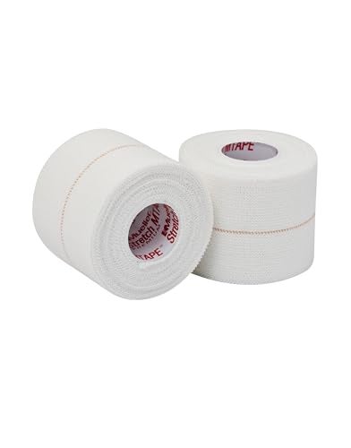MUELLER Sports Medicine Stretch MTape Premium Rolls, Quality Athletic Tape, Easy to Tear for Fast & Effective Taping, 2" x 5 Yards Per Roll, 24 Rolls, White - Image 4