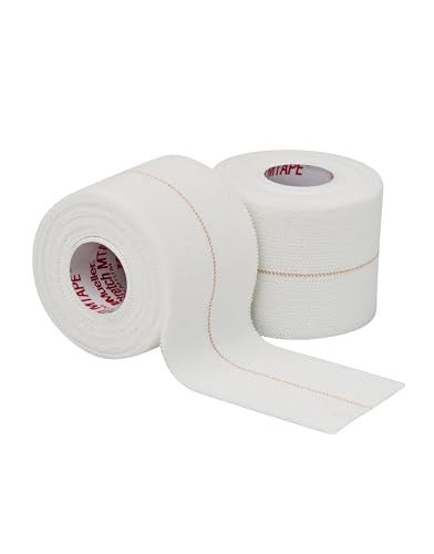 MUELLER Sports Medicine Stretch MTape Premium Rolls, Quality Athletic Tape, Easy to Tear for Fast & Effective Taping, 2" x 5 Yards Per Roll, 24 Rolls, White - Image 3