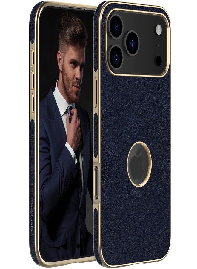 LOHASIC جراب LOHASIC الجلدي لهاتف iPhone 17 Pro Max، تصميم أنيق وفاخر، نحيف، مصنوع من جلد PU ناعم مانع للانزلاق، مقاوم للصدمات، غطاء حماية للهاتف للرجال والنساء، متوافق مع iPhone 17 Pro Max مقاس 6.9 بوصة (2025) - أزرق داكن - Image 1